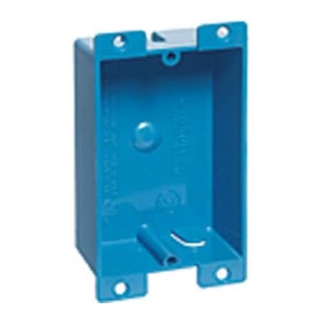 Abb Electrical Box, 8 cu in, Old Work Outlet Box Type, 1 Gang, PVC, Rectangular Shape B108R-UPC